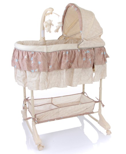 Кроватка-Люлька детская Jetem Sweet Dream (mobile) 3 в 1 Коричневый