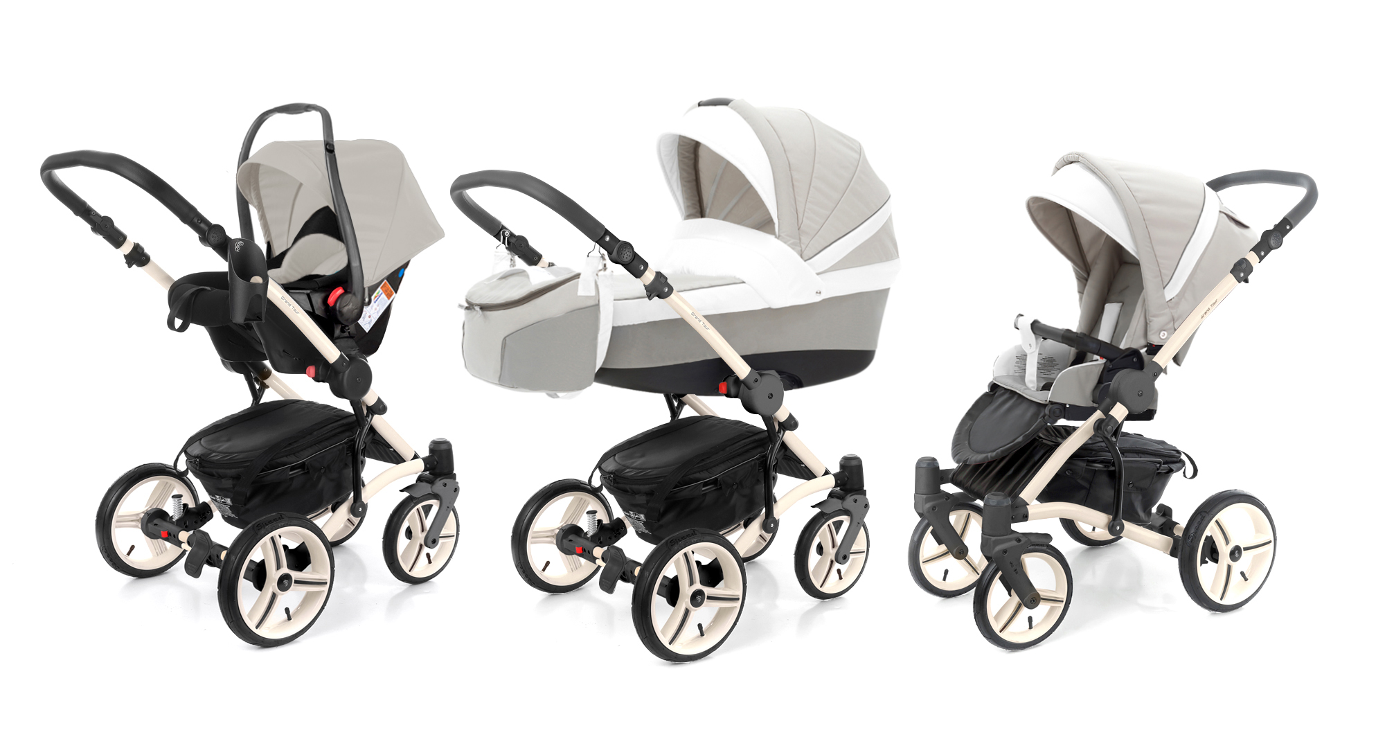 Коляска 3 в 1 Esspero Grand Tour (шасси Beige GT) Vanila