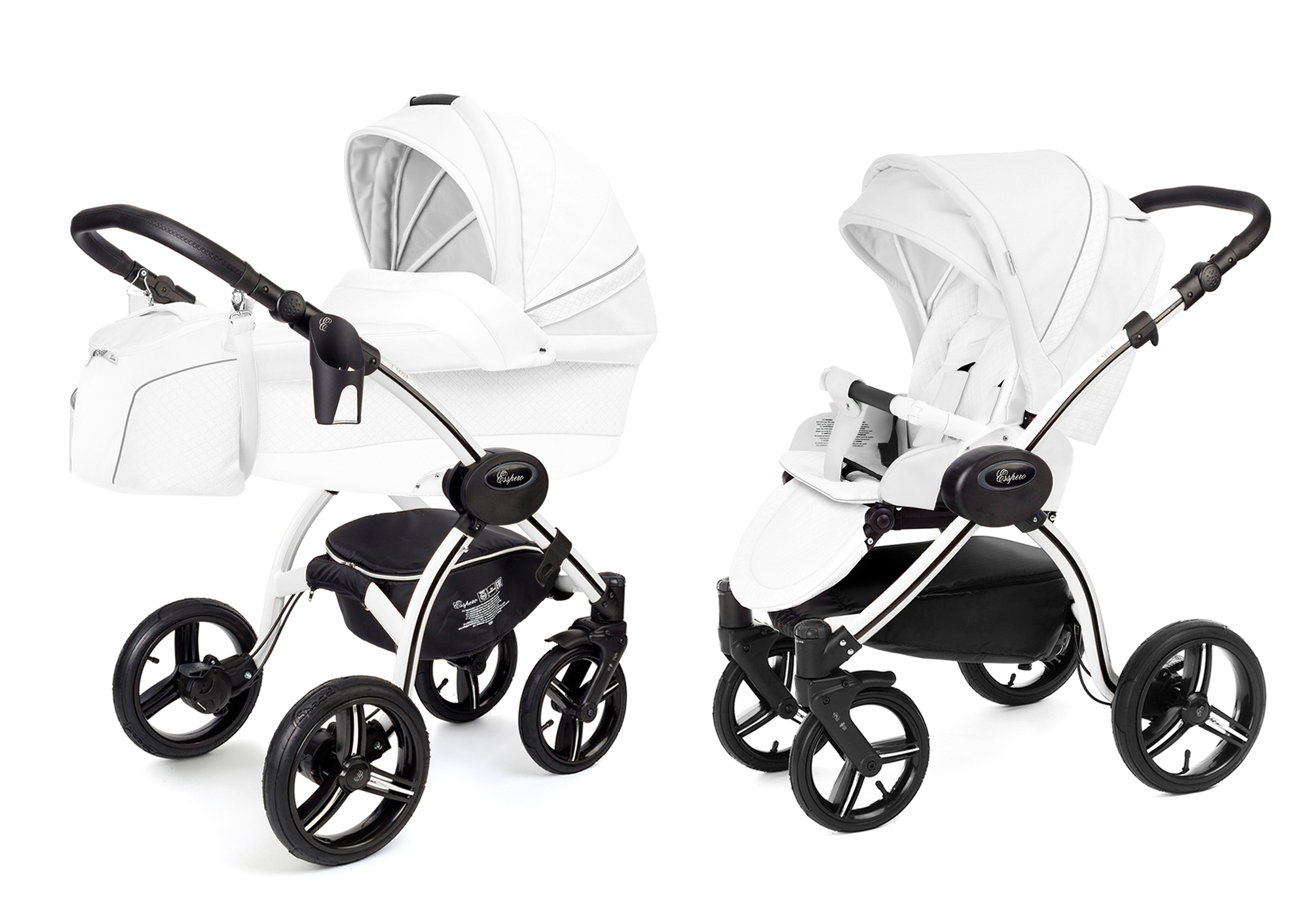Коляска 2 в 1 Esspero Grand I-Nova (шасси White) Nappa White