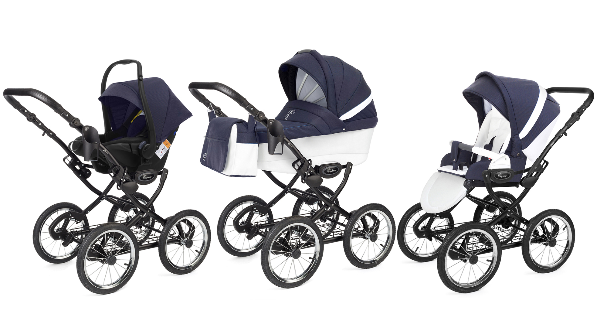 Коляска 3 в 1 Esspero Grand Classic (шасси Black) Sky Star