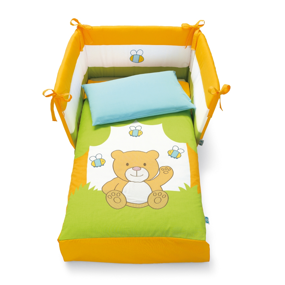Детская комната Pali Ciak Постельное белье Ciak green/yellow 3 предмета