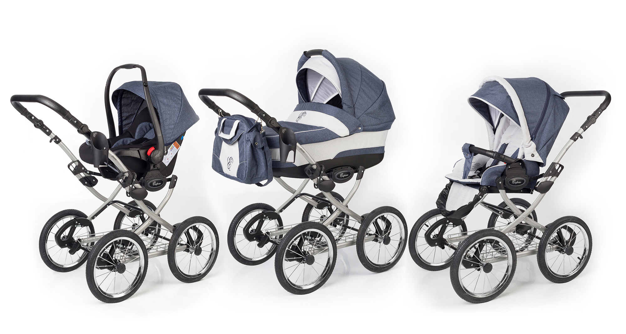 Коляска 3 в 1 Esspero Classic (шасси Grey) Lena