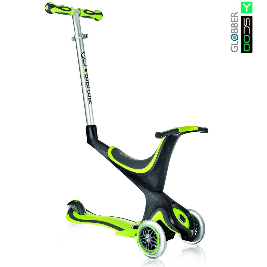 Самокат Y-SCOO RT GLOBBER My free Seat 5 in 1 green
