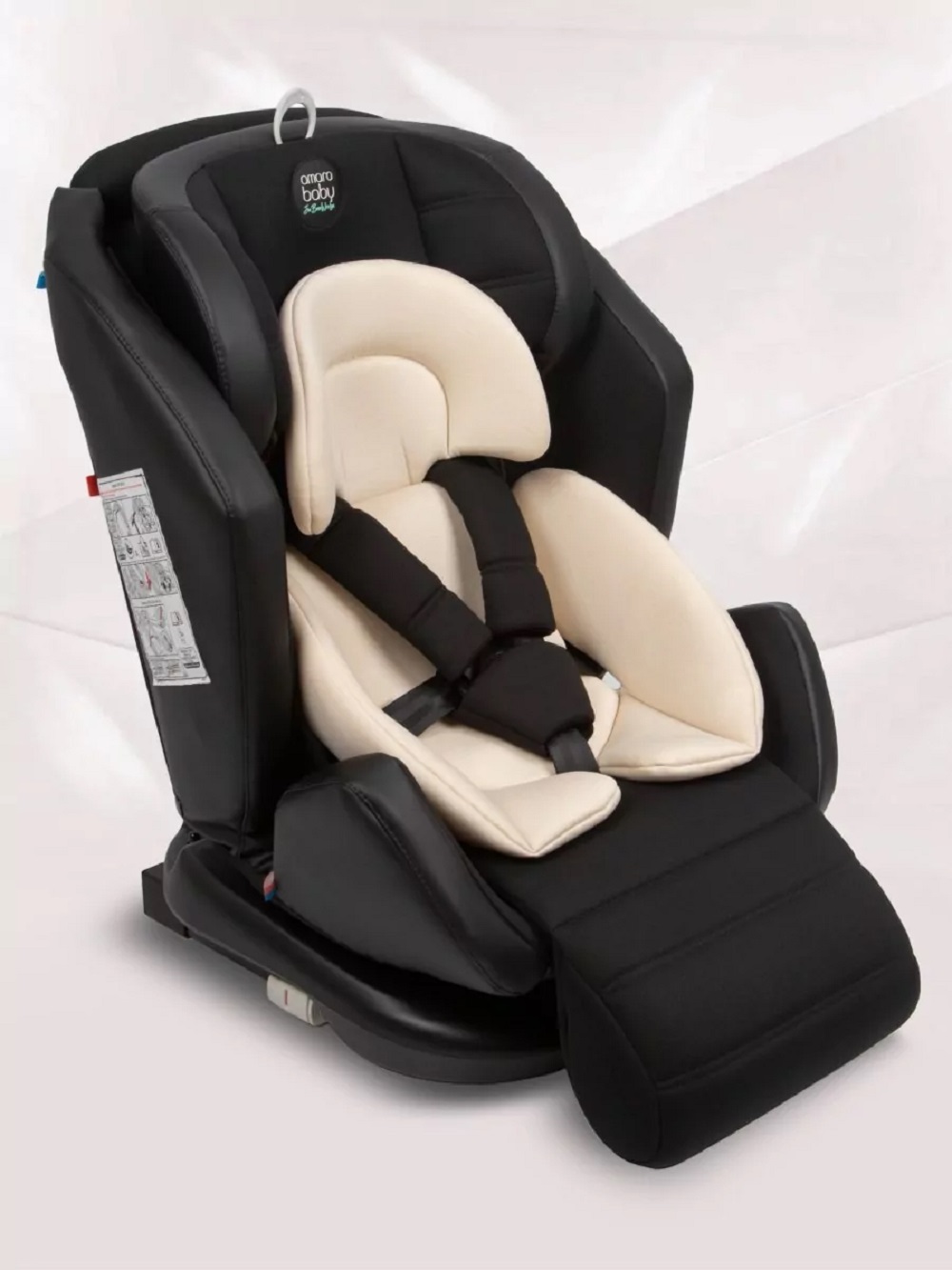 Автокресло AMAROBABY Favorite ISOFIX чёрный/бежевый