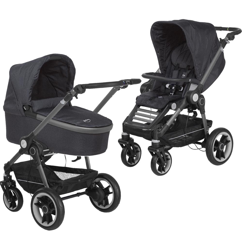 Коляска 2 в 1 Teutonia BeYou 6105 Gris Bleu