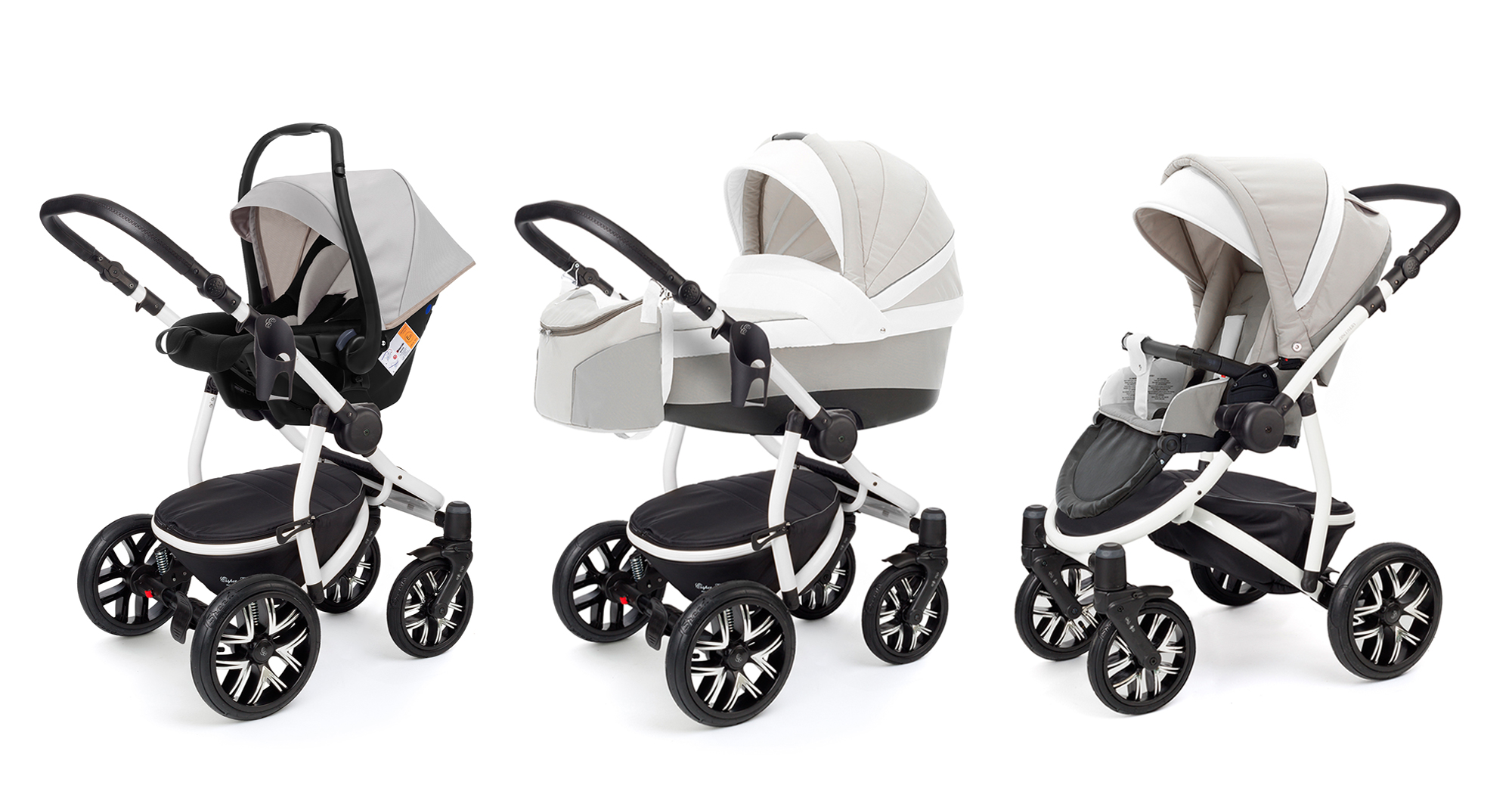 Коляска 3 в 1 Esspero Grand Discovery (шасси White) Vanila
