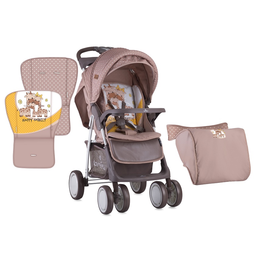 Прогулочная коляска LORELLI Foxy Бежево-желтый / Beige&Yellow Family 1803