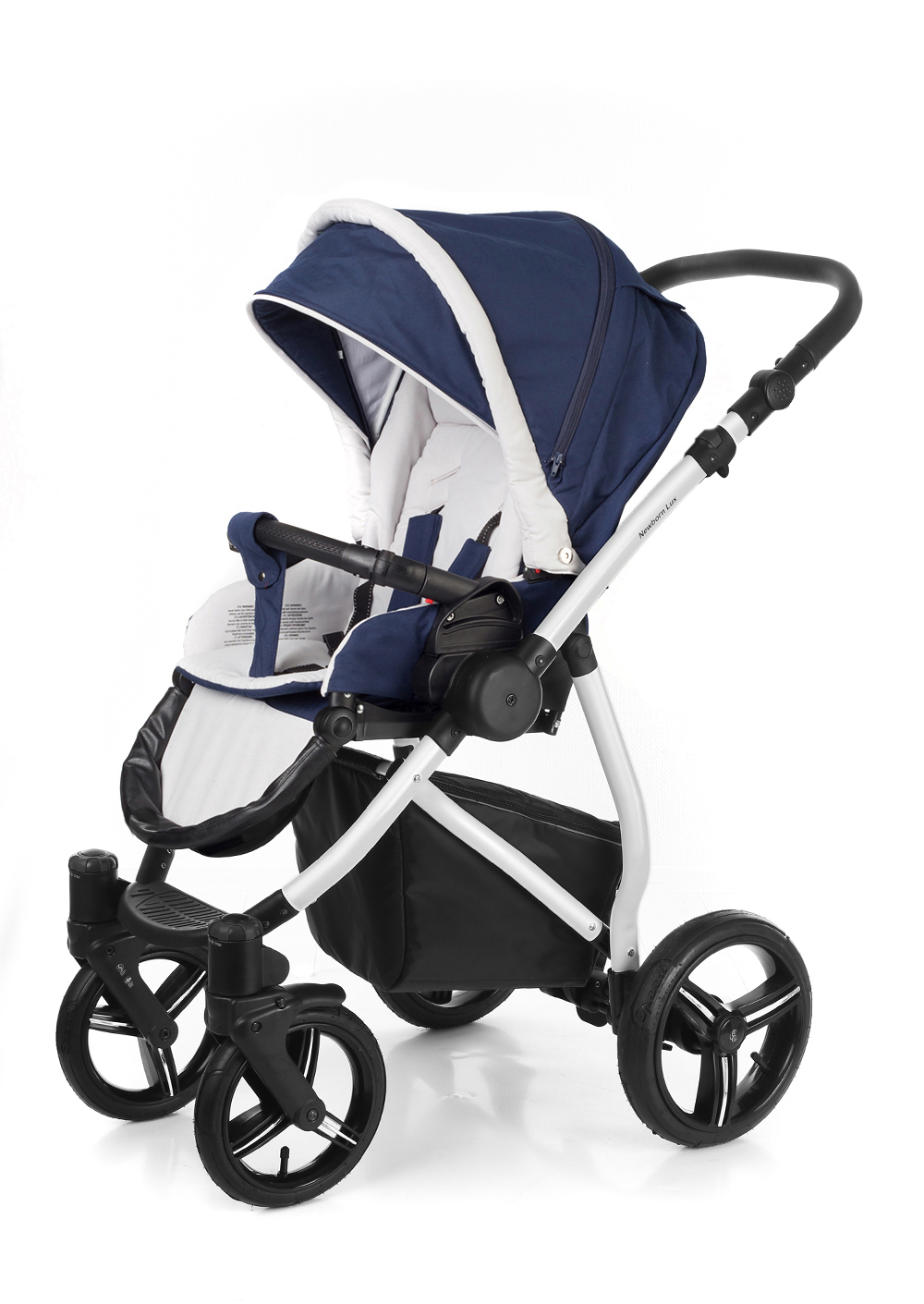Прогулочная коляска Esspero Newborn Lux (шасси Grey) Navy Grey