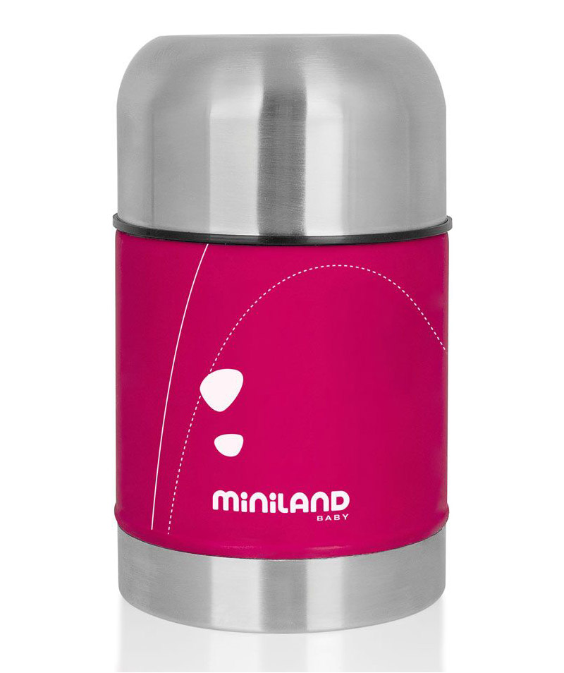 Детский термос для еды Miniland Soft Thermo Food 600 мл Розовый