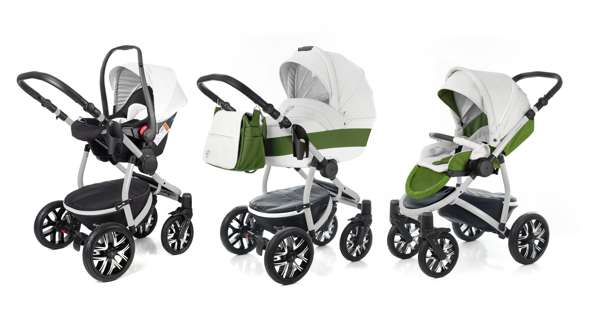 Коляска 3 в 1 Esspero Grand Discovery (шасси Grey) Apple leatherette