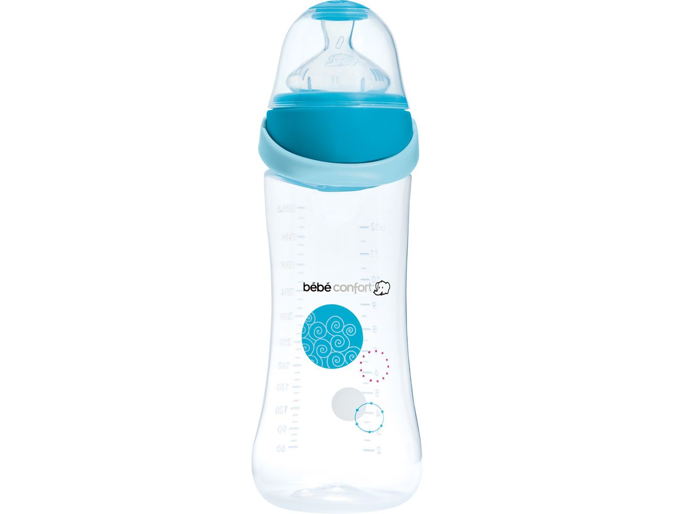 Бутылочка Bebe Confort Easy Clip серия Maternity PP, сил. соска для молока и воды, 360 мл, 6-24 мес. белый