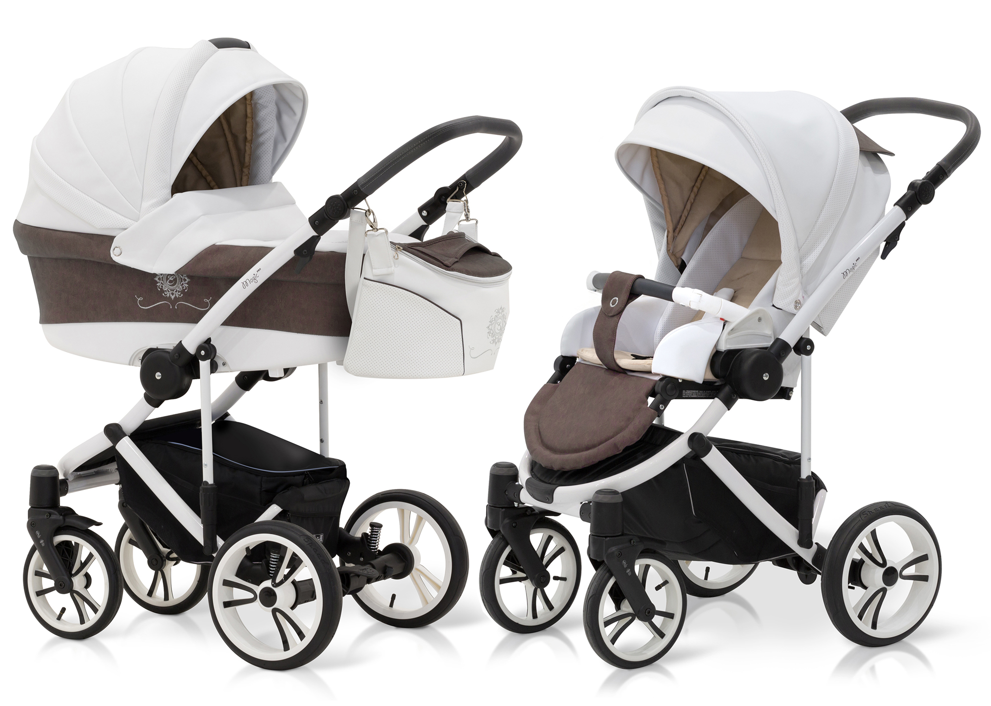 Коляска 2 в 1 Esspero LE Alesund (шасси White) Brown