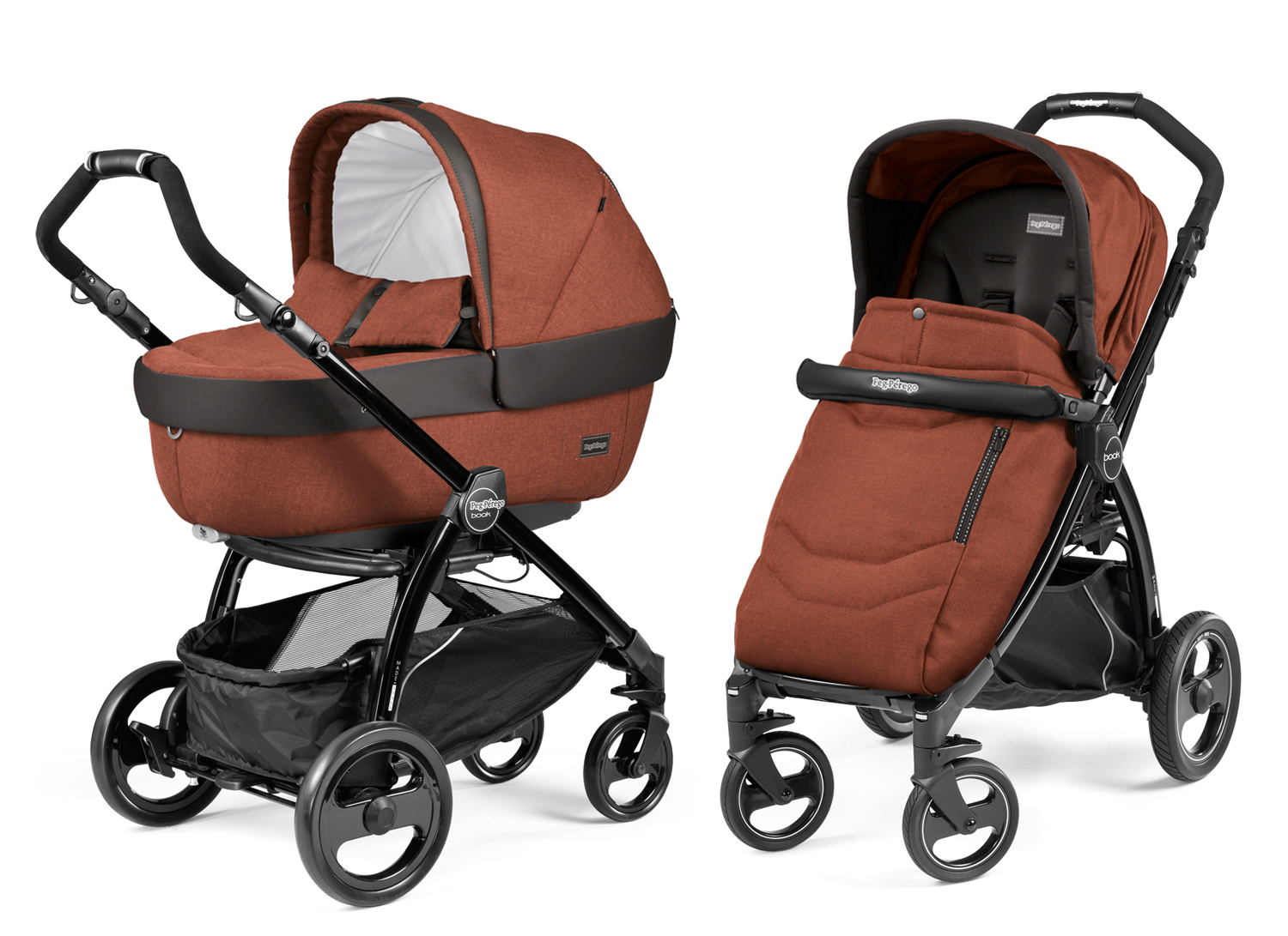 Коляска 2 в 1 Peg Perego Book Plus Elite Modular Terracotta