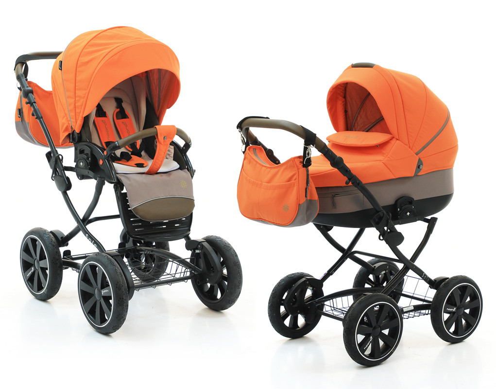 Коляска 2 в 1 Noordi Sole Classic Orange Red 862/1