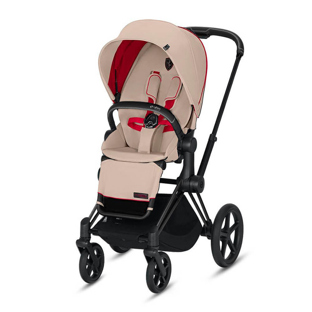 Прогулочная коляска Cybex Priam Ferrari Silver Grey (Matt Black)