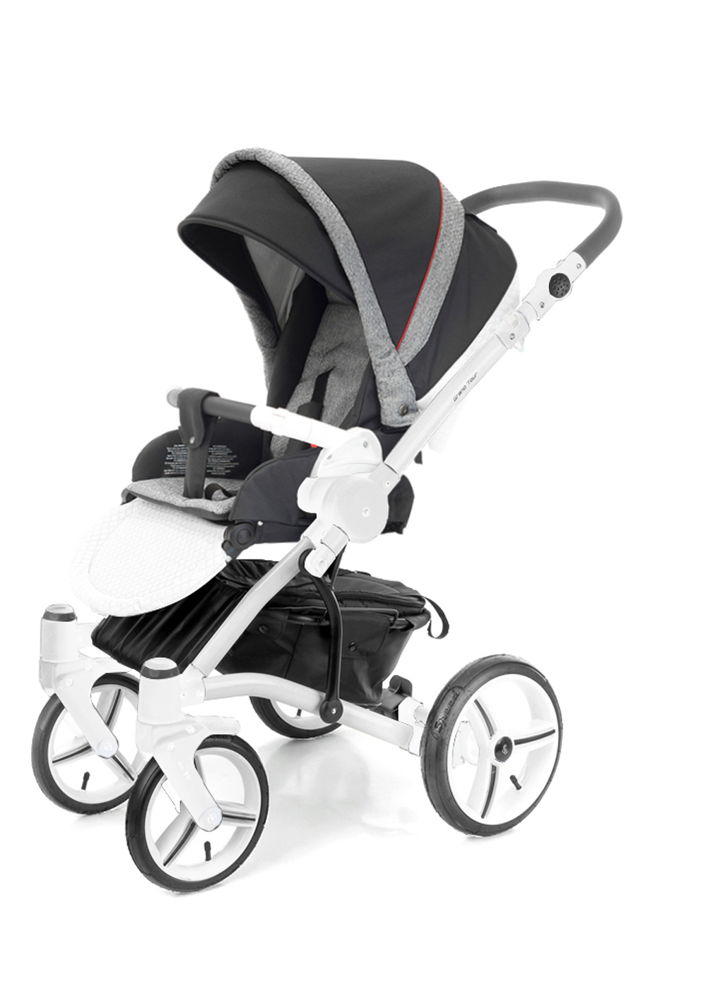 Прогулочная коляска Esspero Grand Tour (шасси White) Royal Grey
