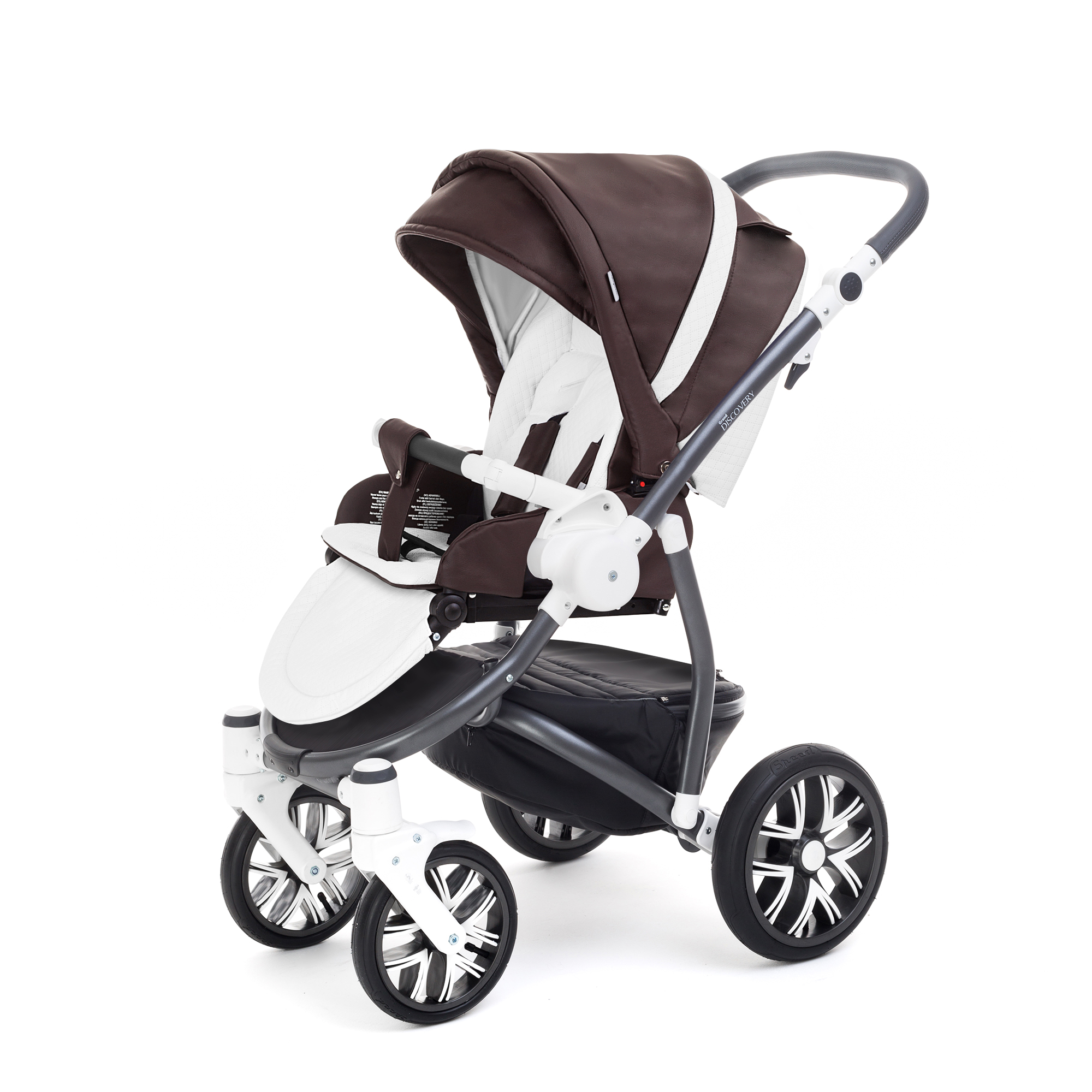 Прогулочная коляска Esspero Grand Discovery (шасси Graphite White) Nappa Brown
