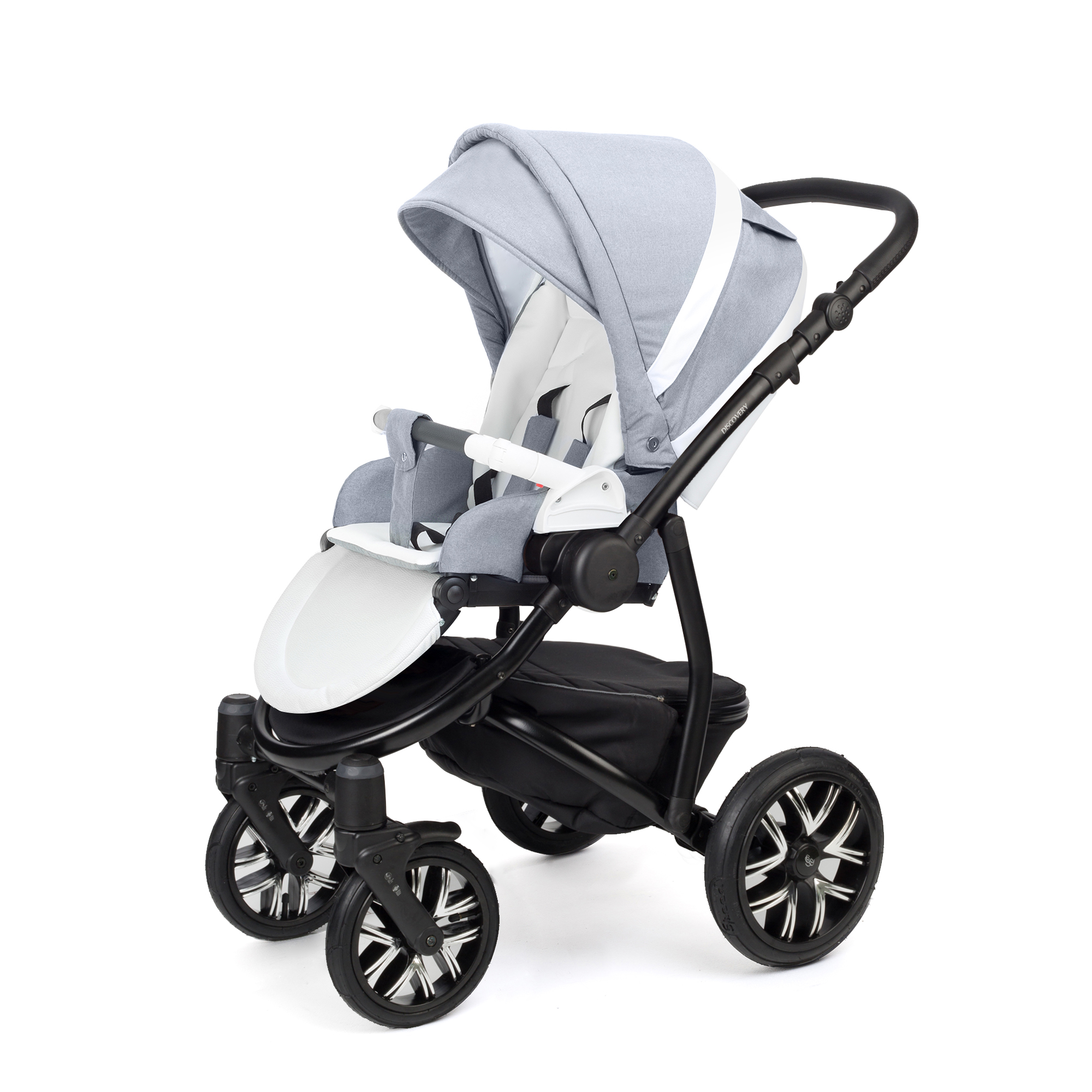 Прогулочная коляска Esspero Grand Discovery (шасси Black) Jeans Grey