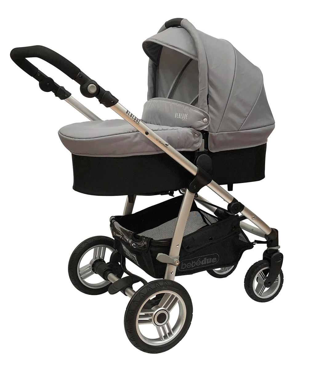 Коляска 2 в 1 Bebe Due Beyond Poly Серый