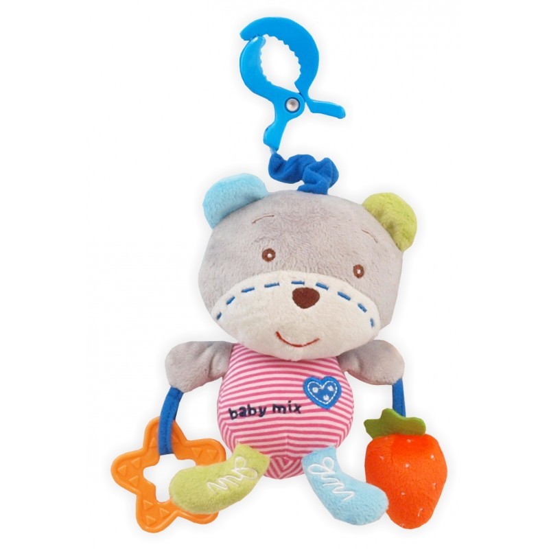 Игрушка мягкая с подвеской Baby Mix Мишка