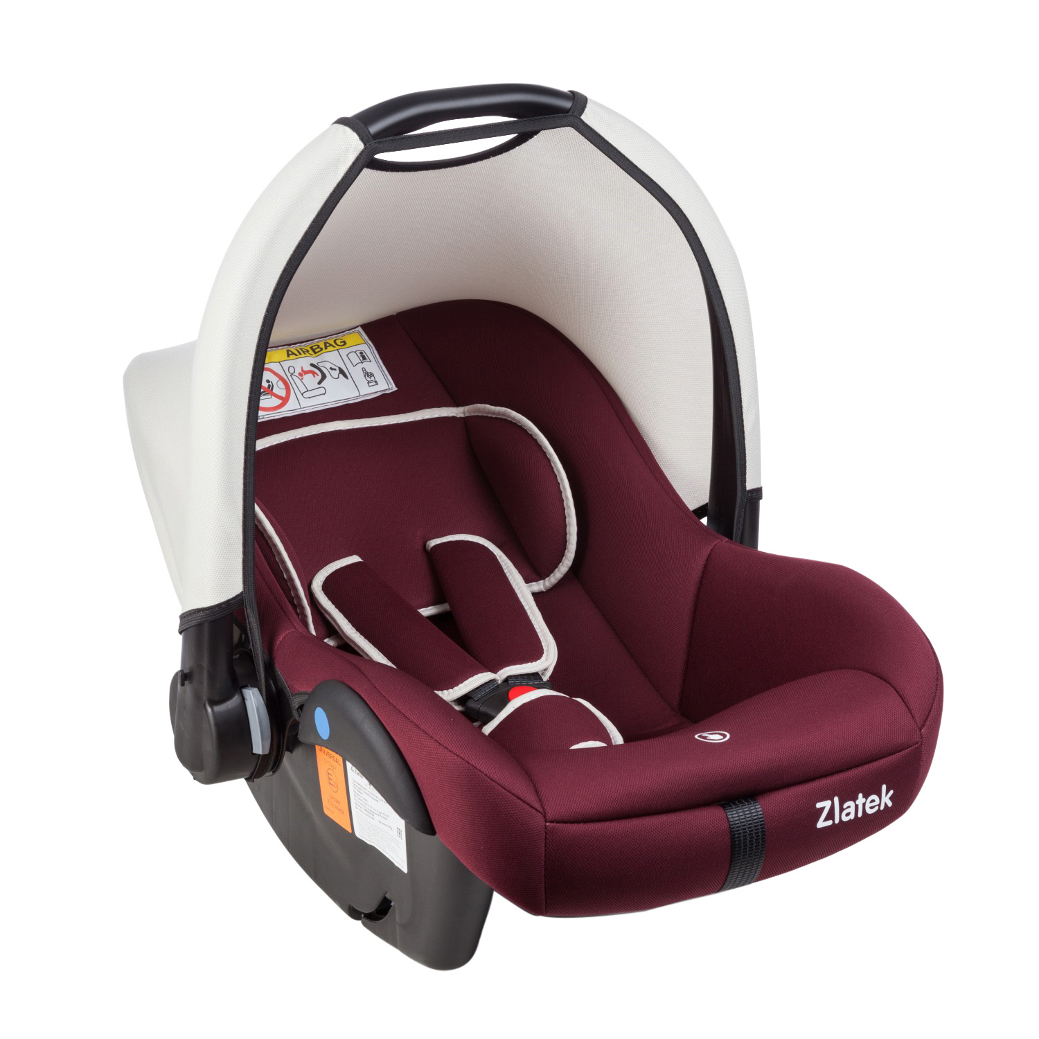 Автокресло Zlatek COLIBRI NEW, гр. 0+ Бордо