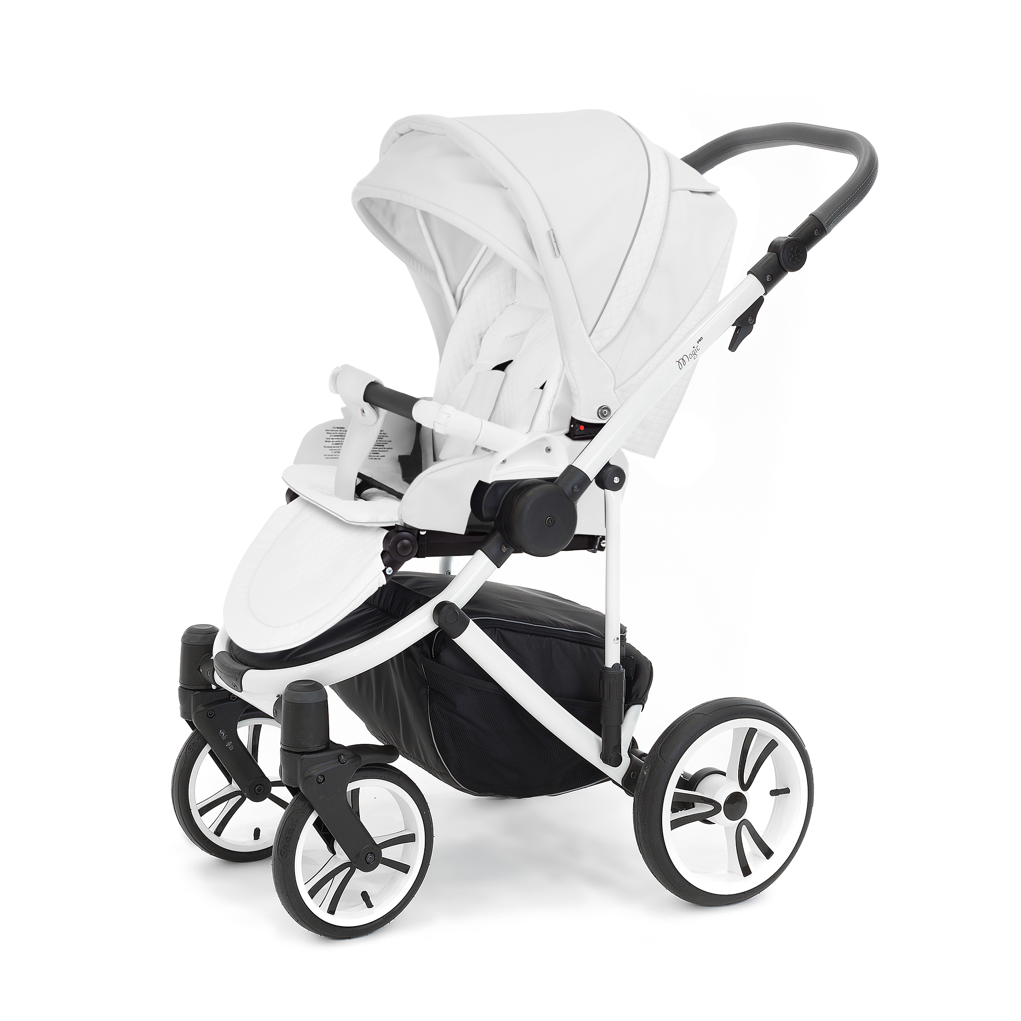 Прогулочная коляска Esspero Magic Alu (шасси Black) Nappa White
