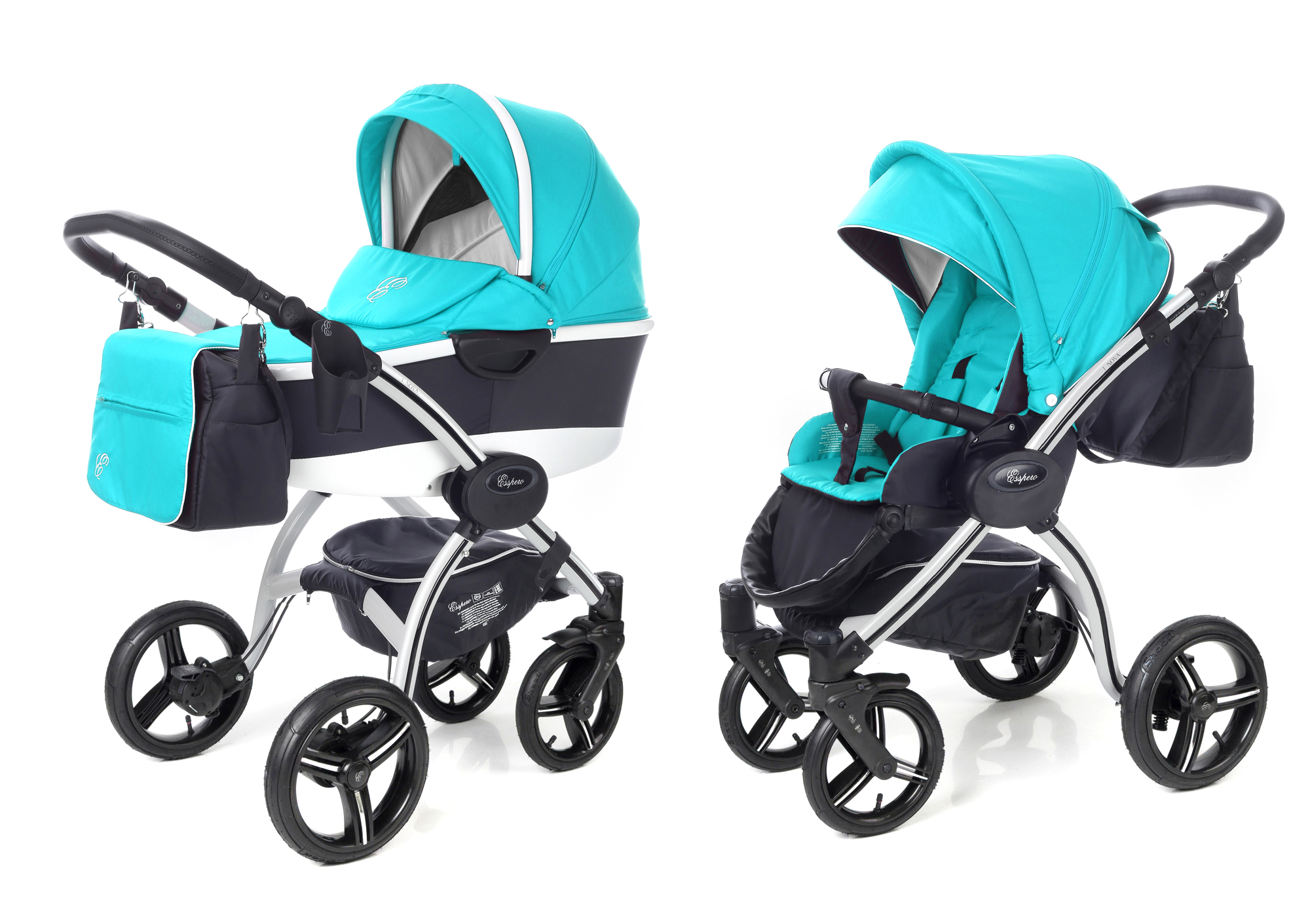 Коляска 2 в 1 Esspero I-Nova Alu (шасси Grey) Aqua