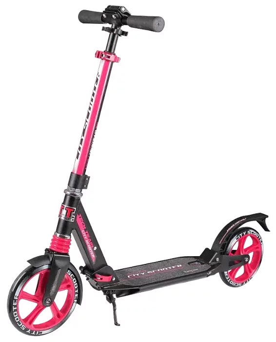 Самокат TechTeam City Scooter черный-красный