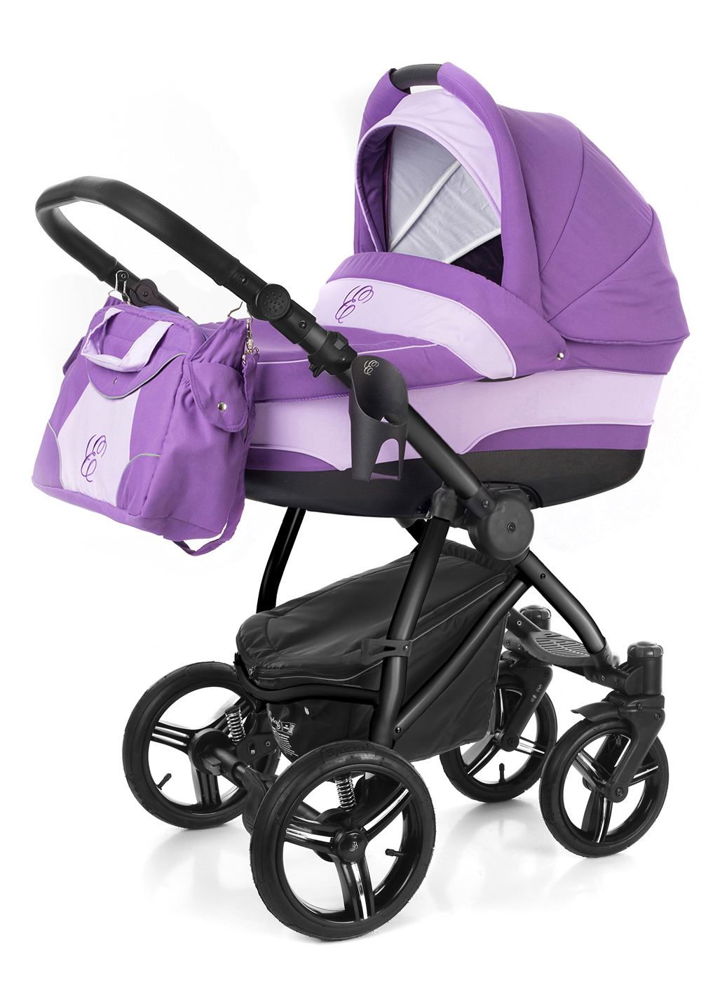 Коляска для новорожденных Esspero Newborn Lux (шасси Black) Iris