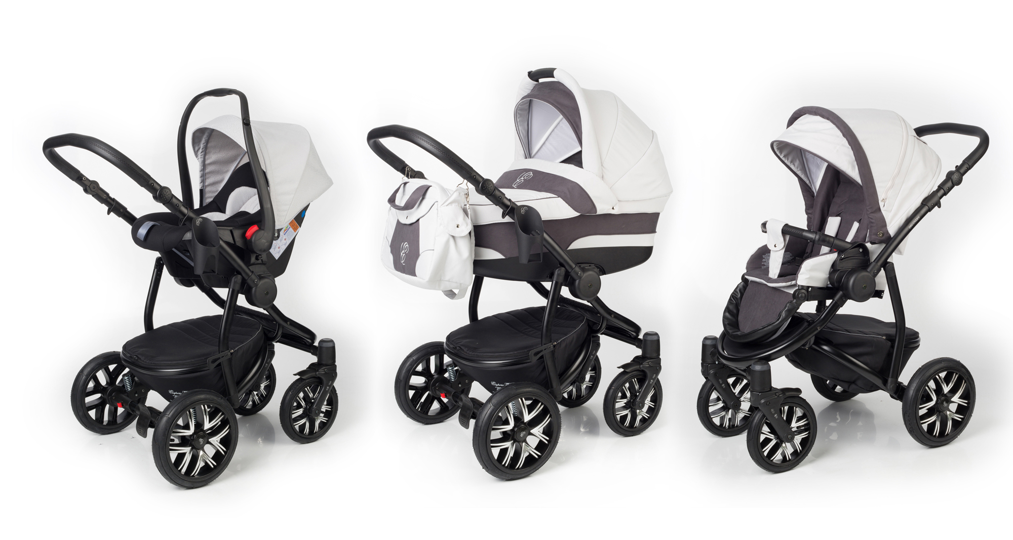 Коляска 3 в 1 Esspero Discovery (шасси Black) Grey