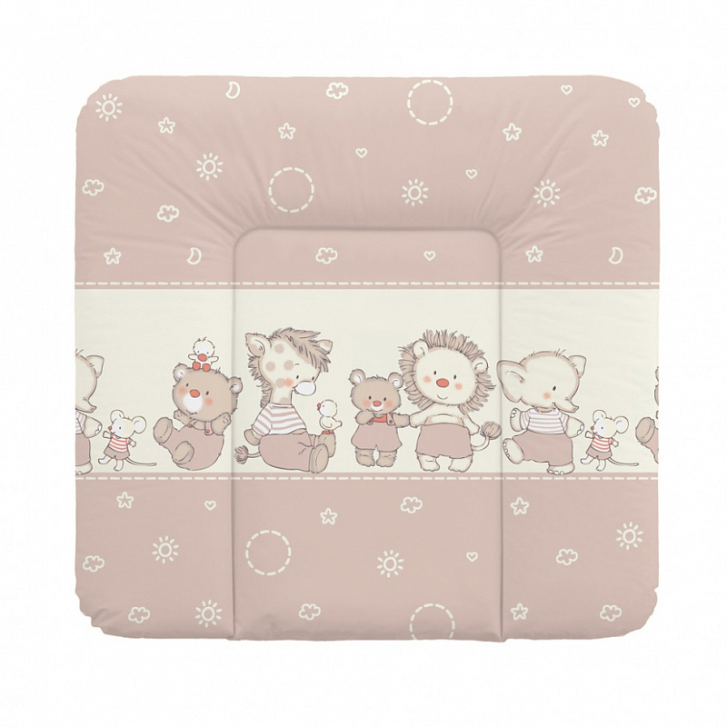 Пеленальный матрац 70x75 см Ceba Baby мягкий на комод Ducklings Brown