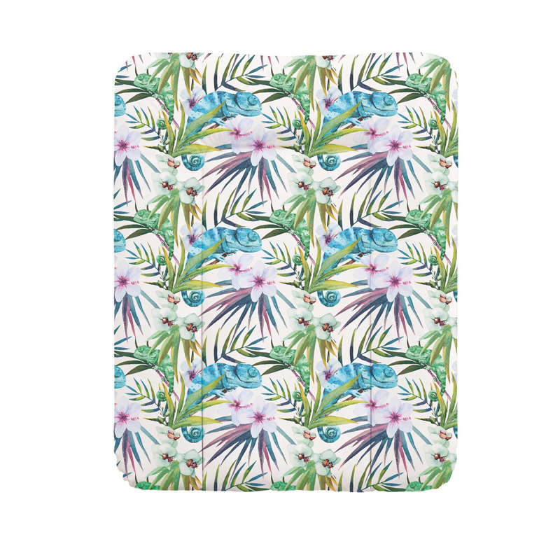 Пеленальный матрац 70x50 см Ceba Baby Flora Fauna мягкий на комод Camaleon Blanco W-143-099-542