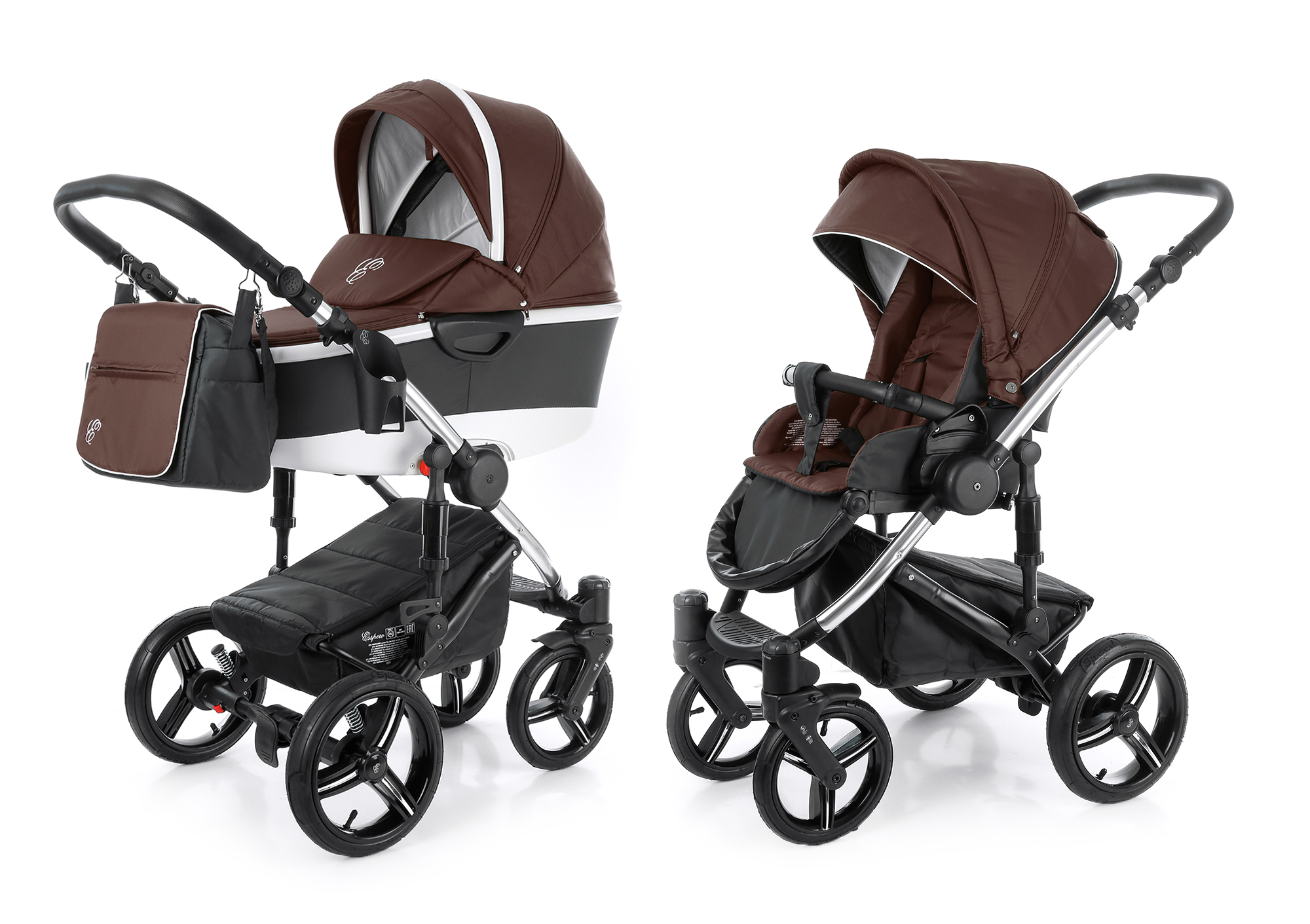 Коляска 2 в 1 Esspero Magic Alu (шасси Chrome) Brown