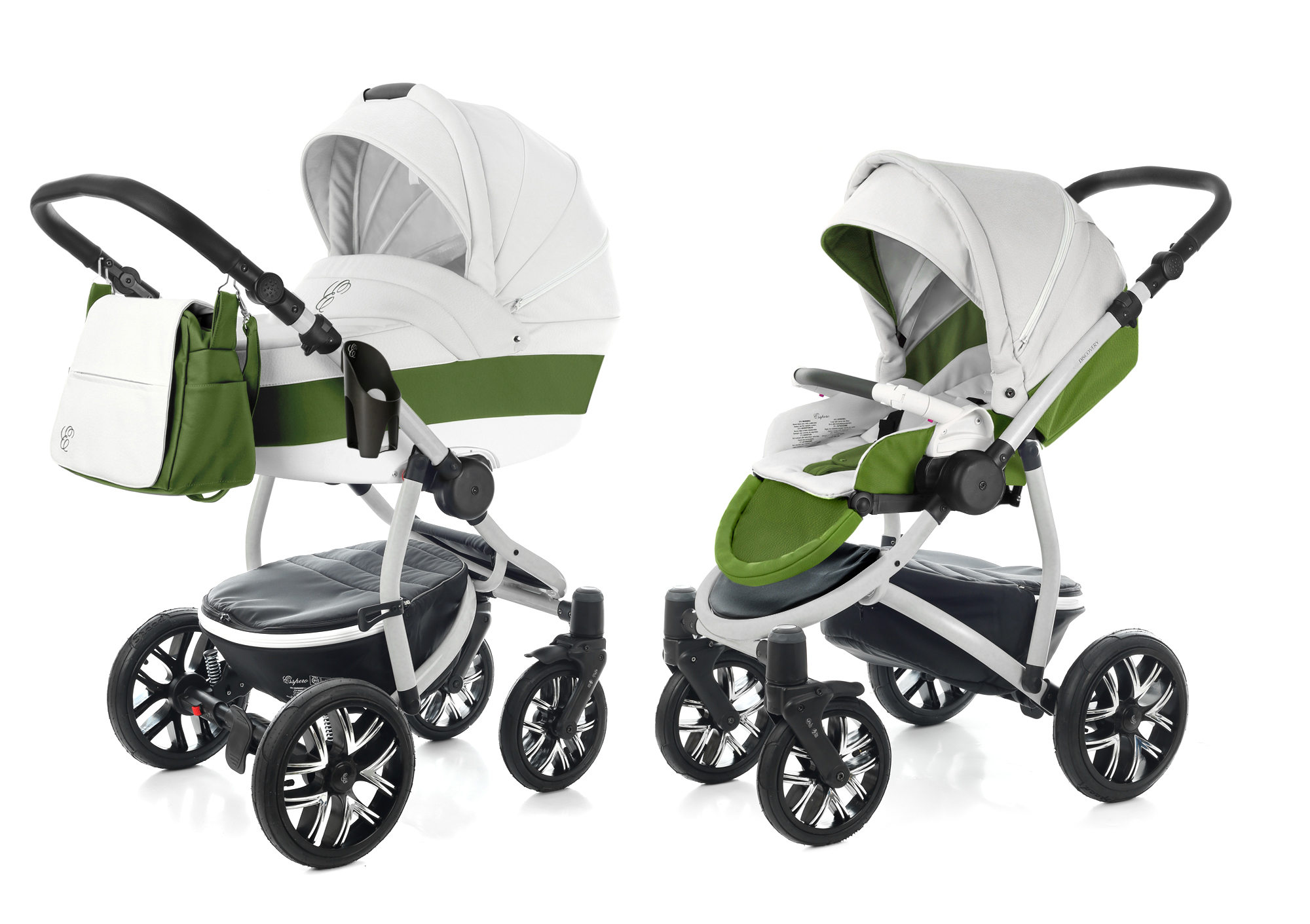 Коляска 2 в 1 Esspero Grand Discovery (шасси Grey) Apple leatherette