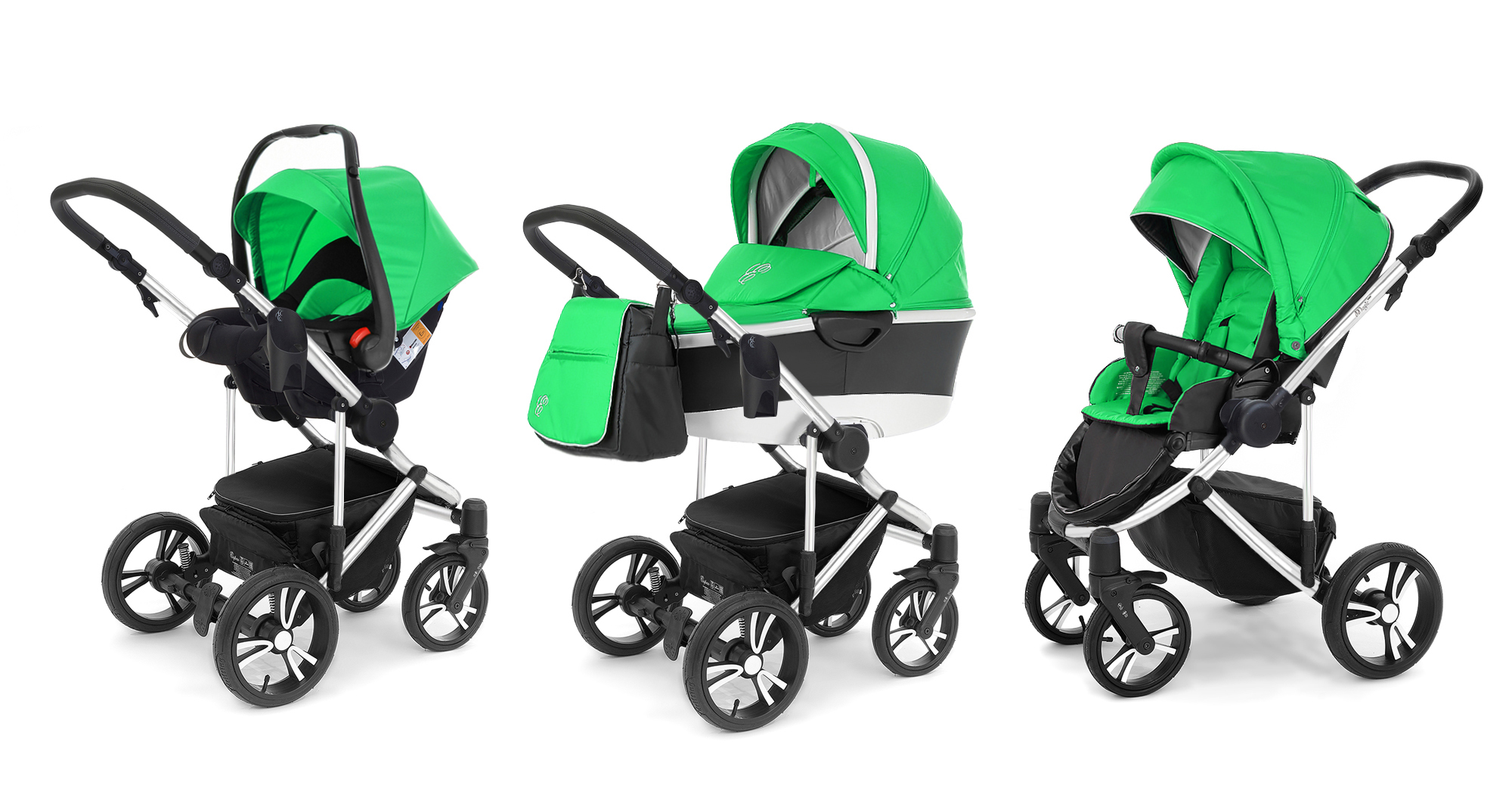 Коляска 3 в 1 Esspero Magic Pro Alu (шасси Chrome) Green