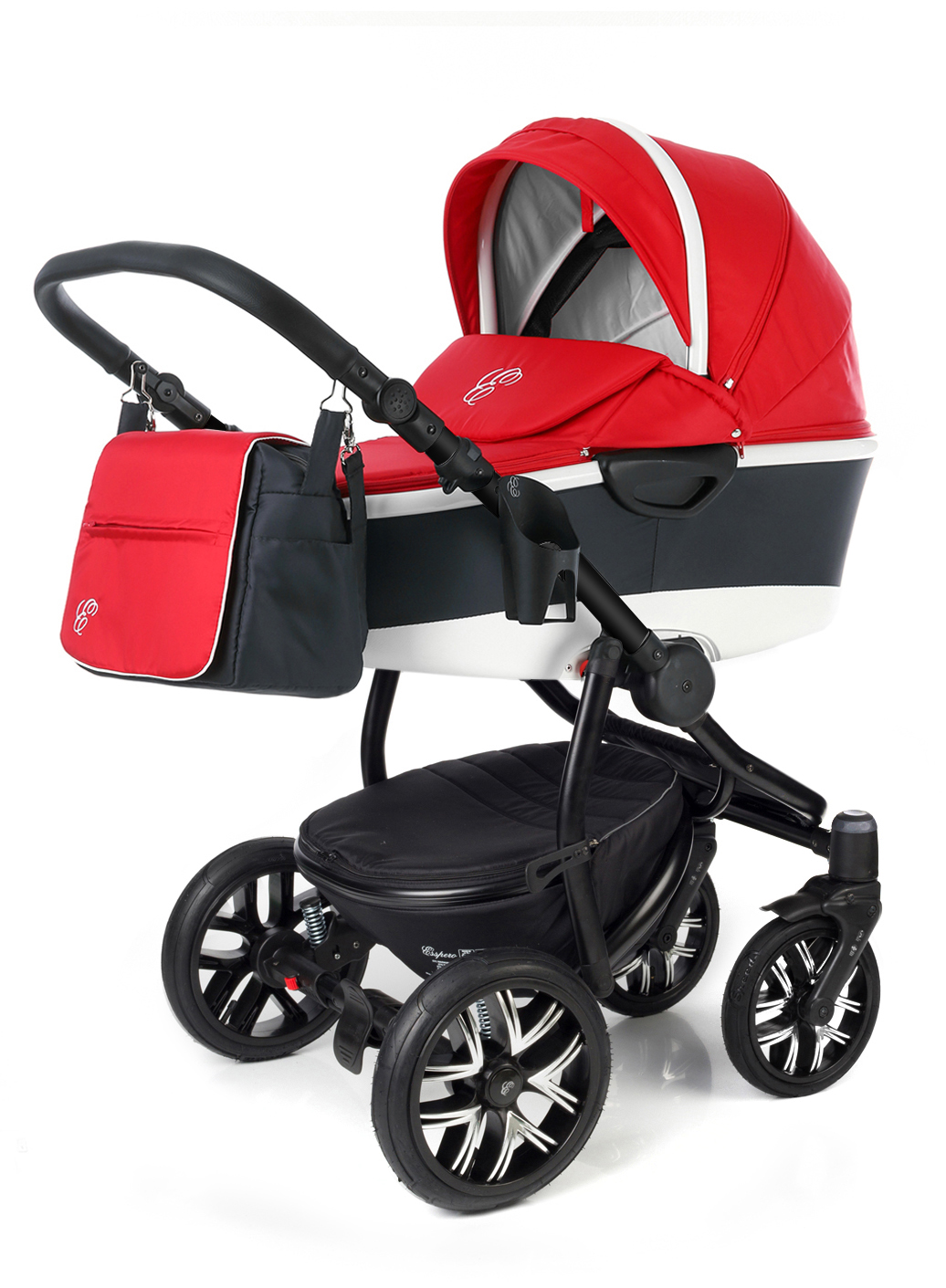 Коляска для новорожденных Esspero Discovery Alu (шасси Black) Red