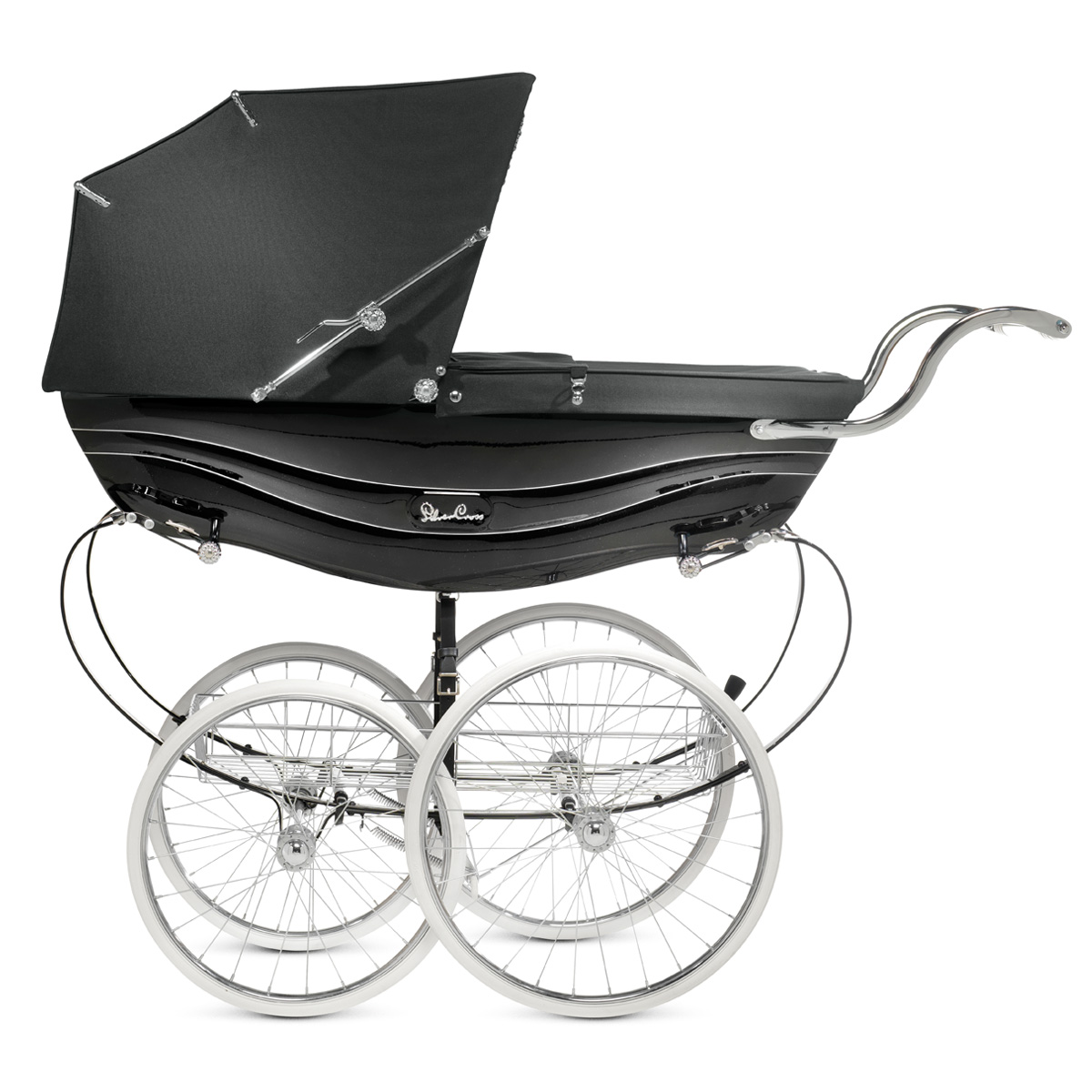 Коляска для новорожденных Silver Cross BALMORAL Black (сумка)