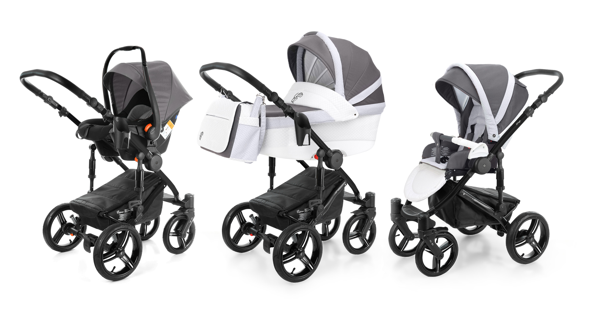 Коляска 3 в 1 Esspero Grand Magic (шасси Black) Royal Light Grey