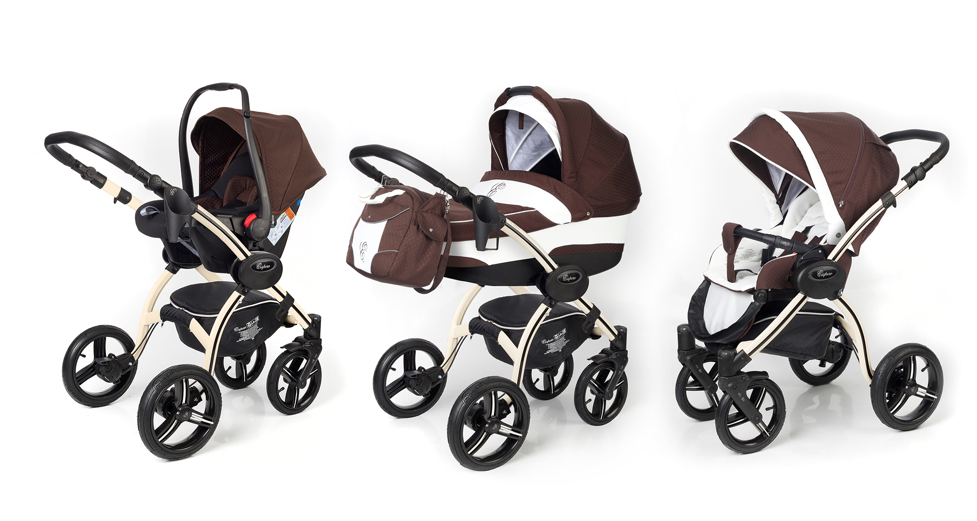 Коляска 3 в 1 Esspero I-Nova (шасси Beige) Chocco