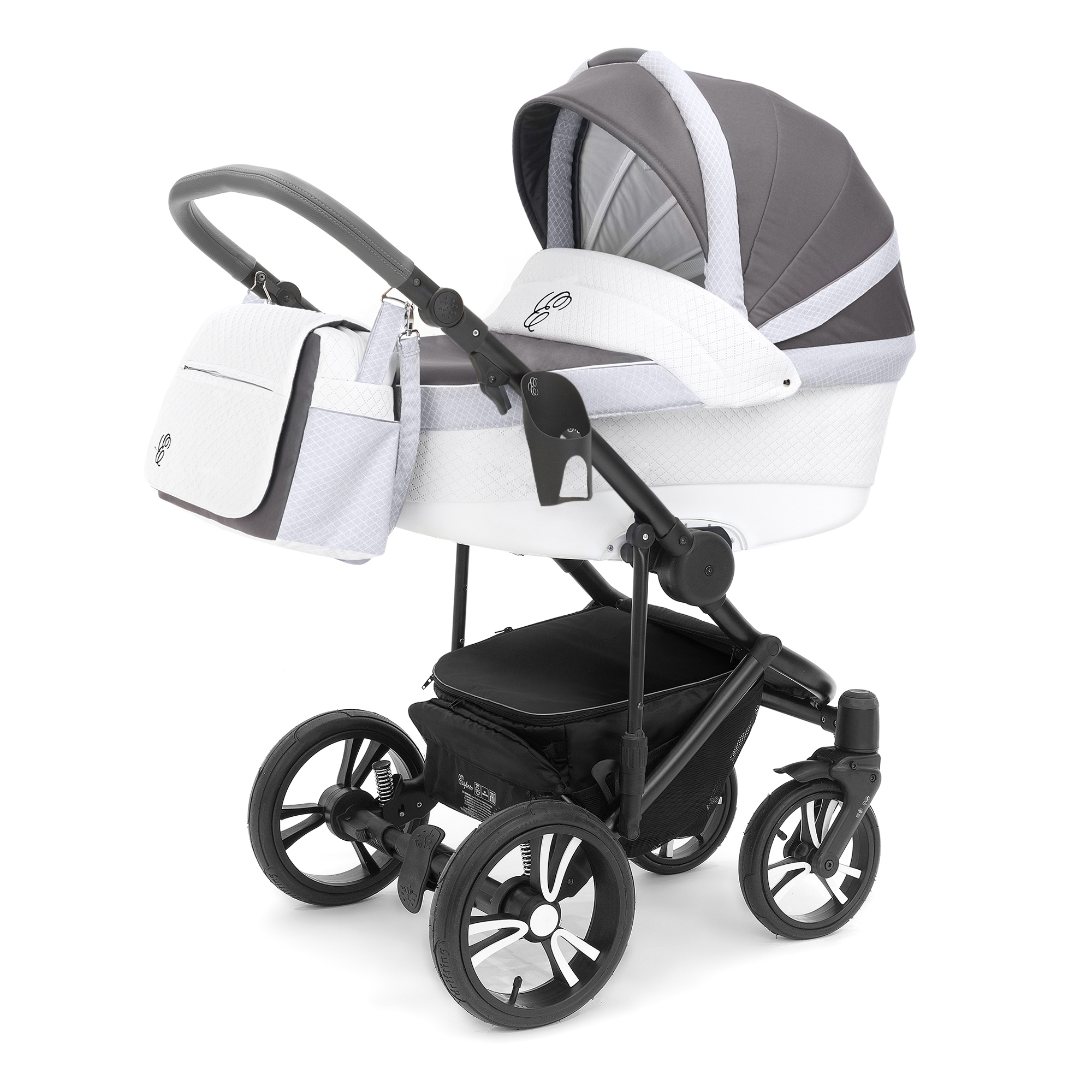 Коляска для новорожденных Esspero Grand Magic Pro (шасси Black) Royal Light Grey
