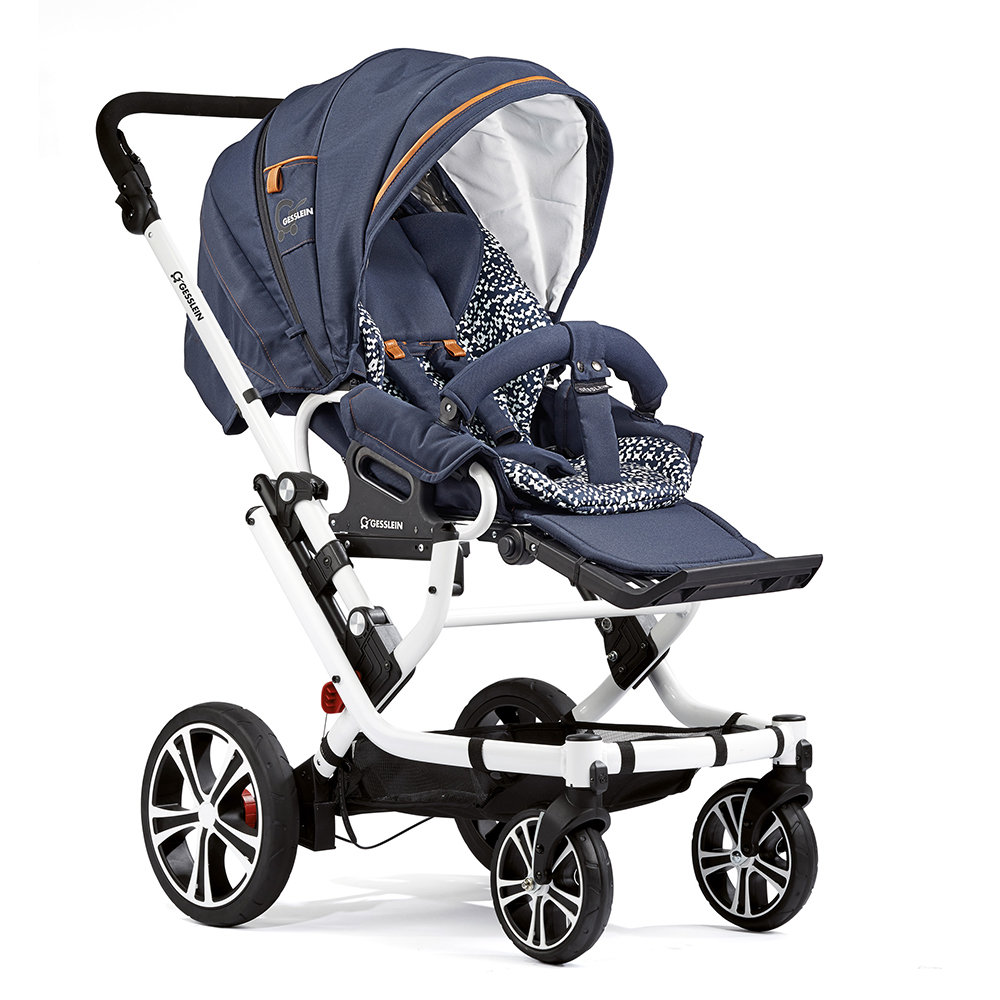 Прогулочная коляска Gesslein F6 Air+ меланж т.серый