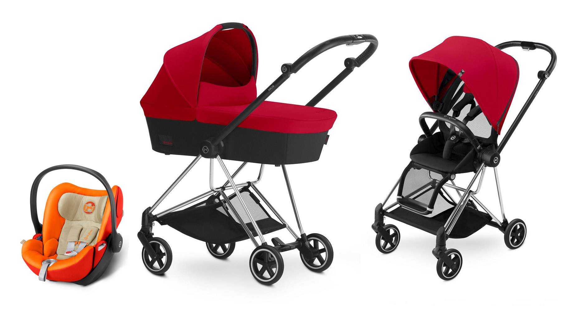 Коляска 3 в 1 Cybex MIOS (шасси Chrome) Infra Red