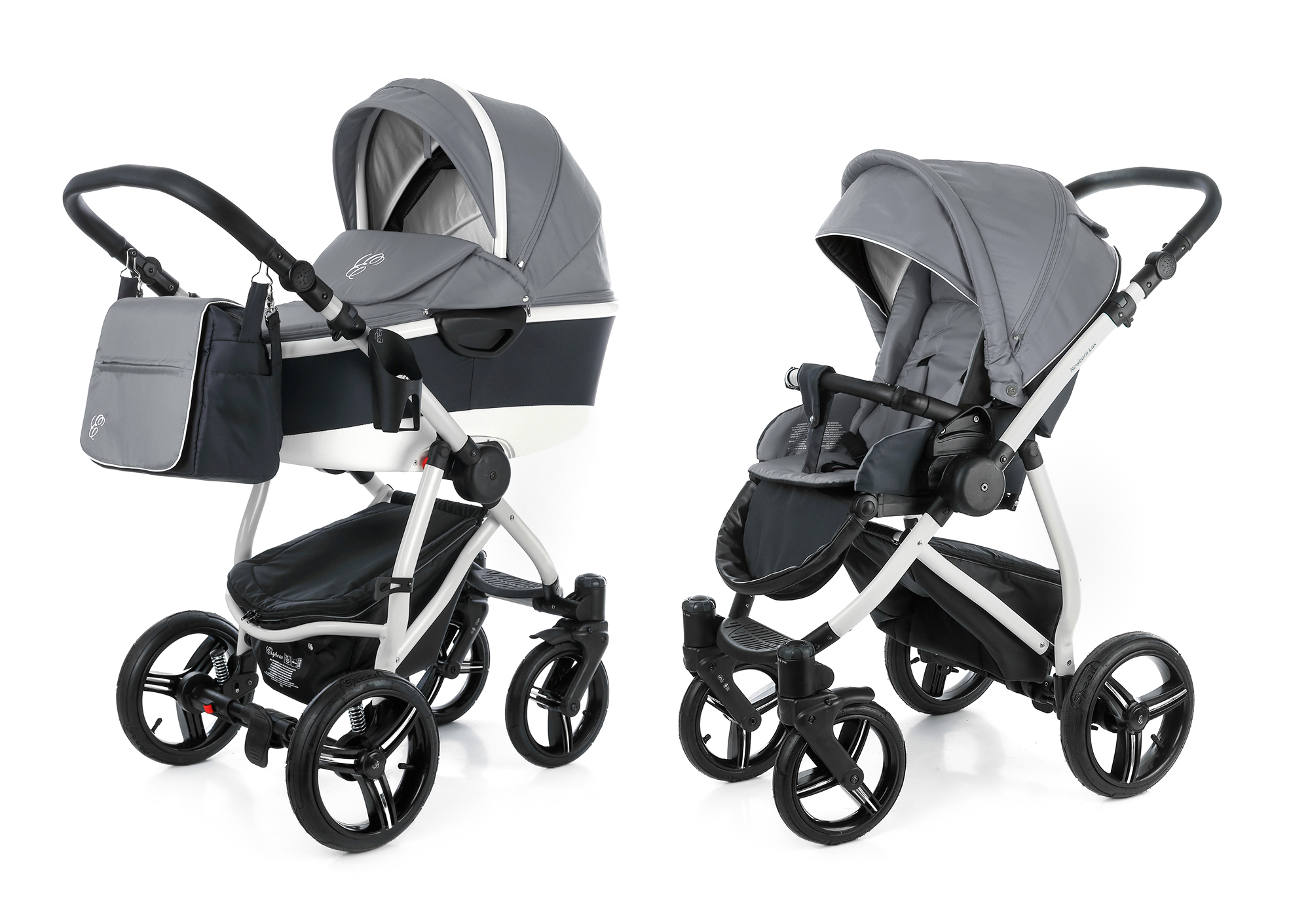 Коляска 2 в 1 Esspero Newborn Lux Alu (шасси Grey) Grey