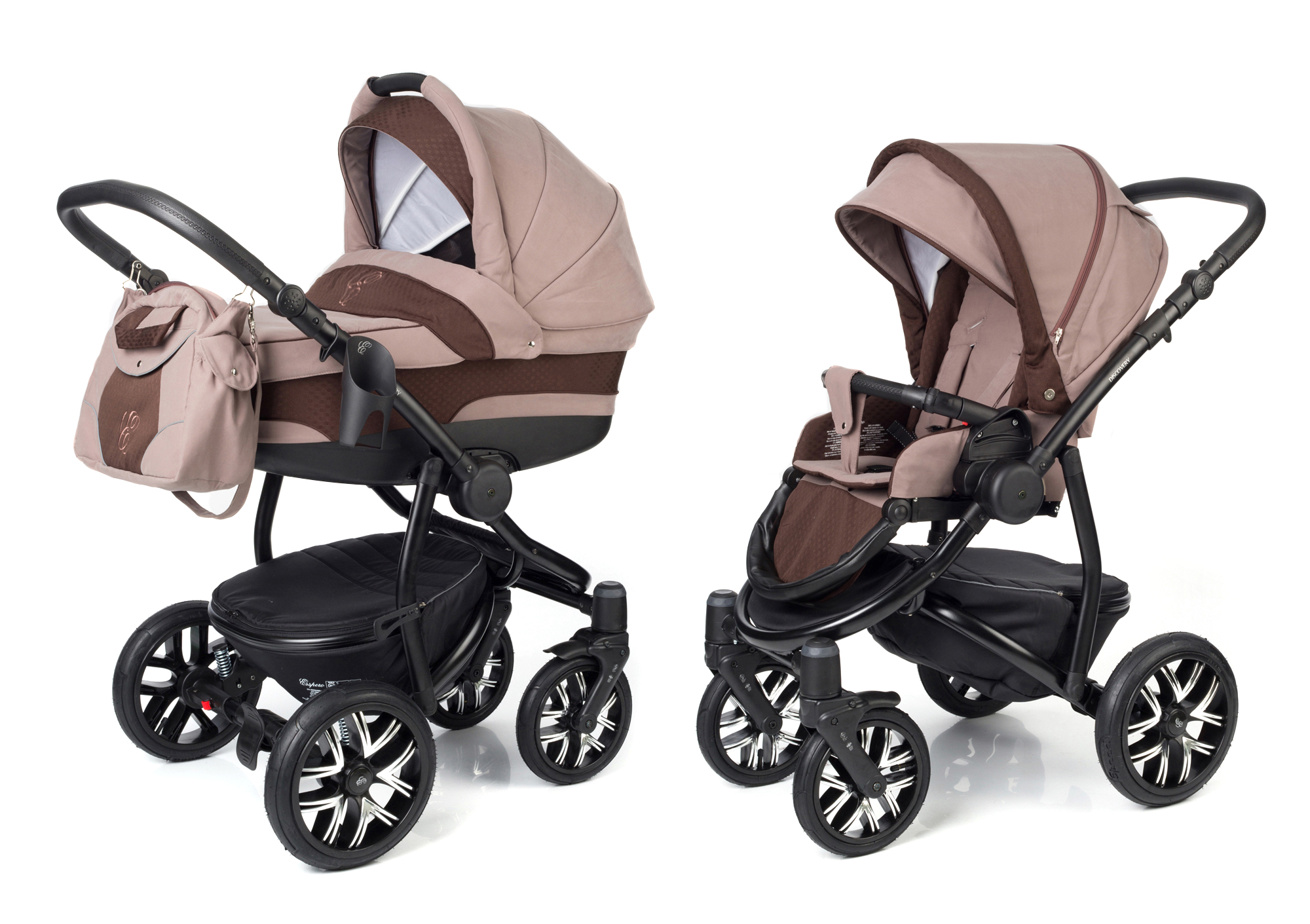 Коляска 2 в 1 Esspero Discovery (шасси Black) Luna