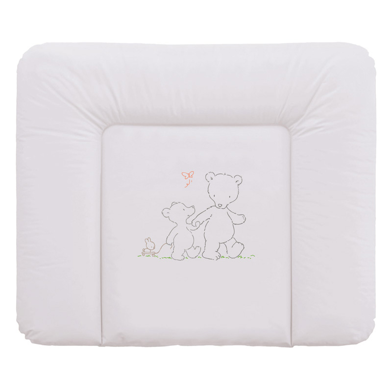 Пеленальный матрас мягкий Ceba Baby 70х85 Papa Bear Grey