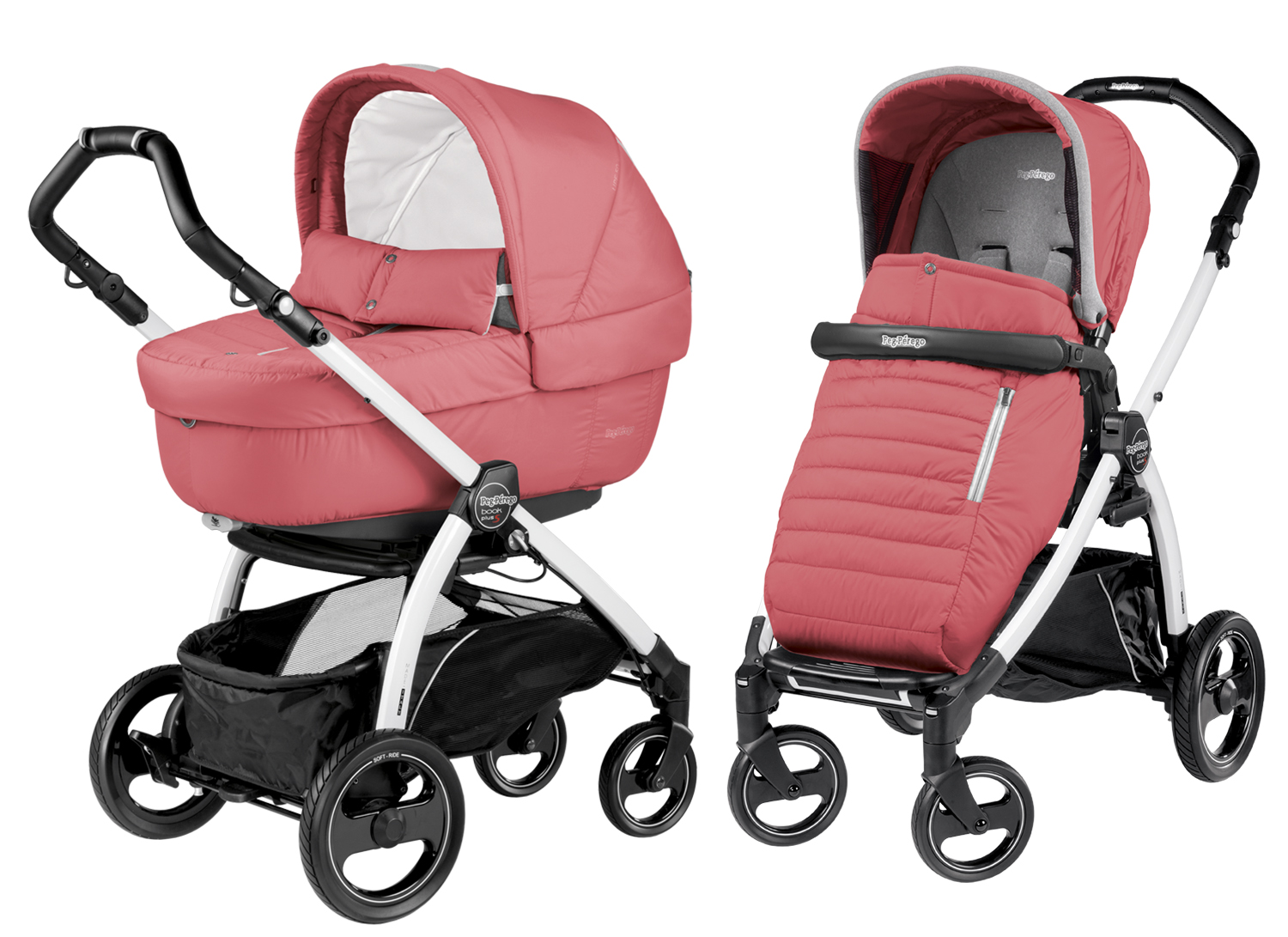 Коляска 2 в 1 Peg-Perego Book Plus S Breeze Coral