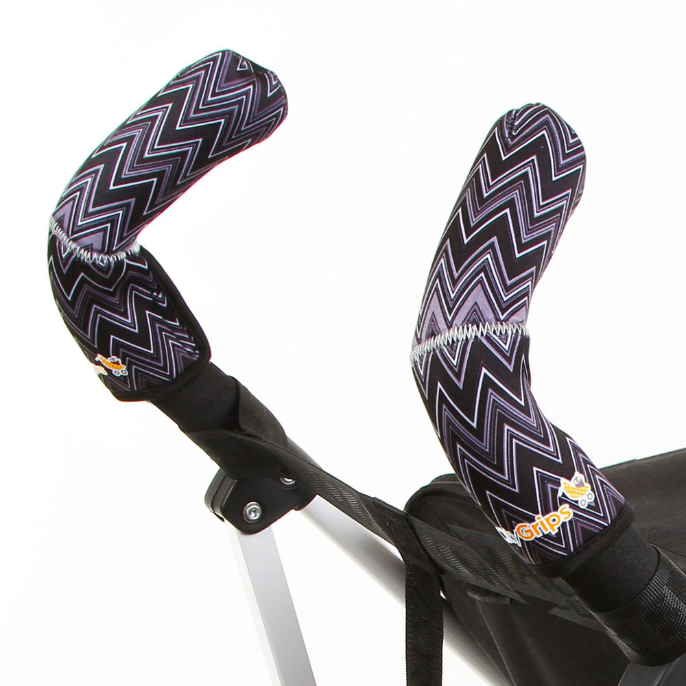 Чехлы Choopie CityGrips на ручки для коляски-трости 317 ZigZag Black