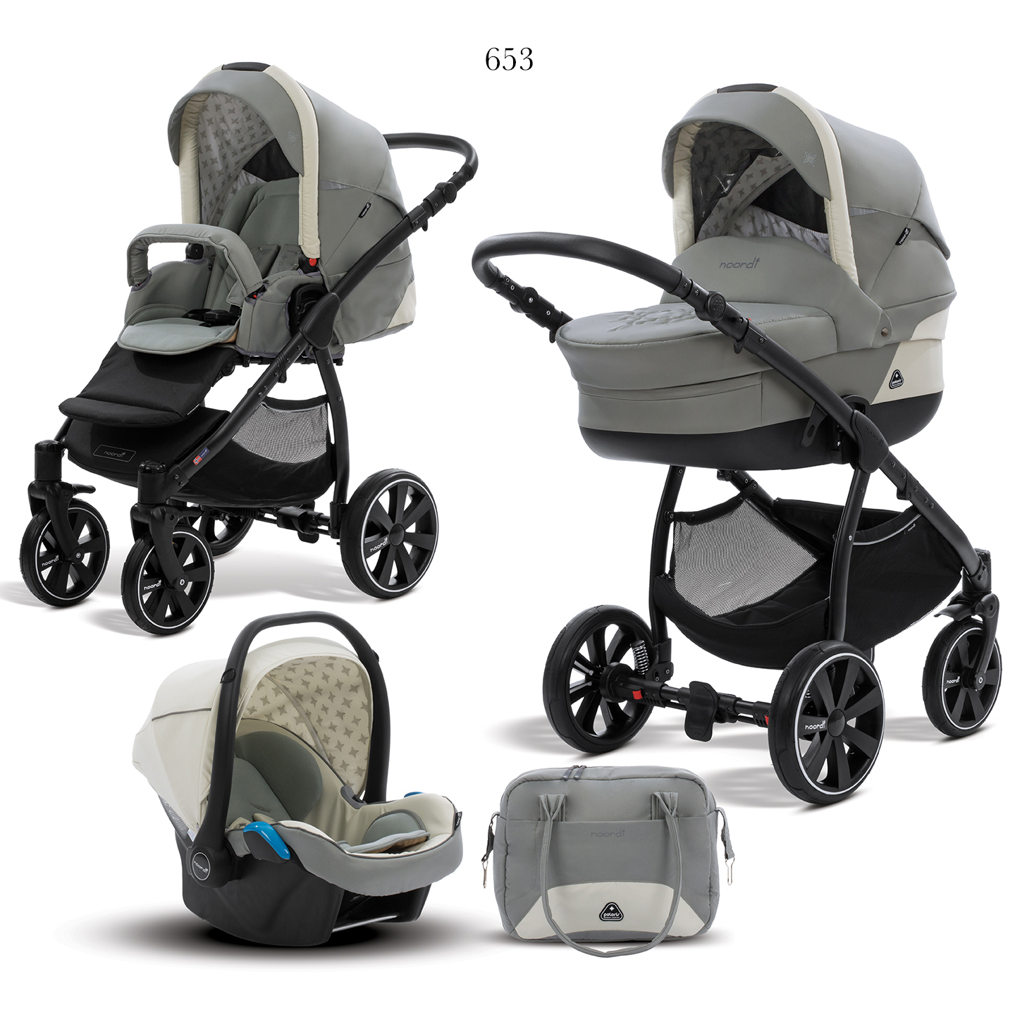 Коляска 3 в 1 Noordi Polaris Sport 653