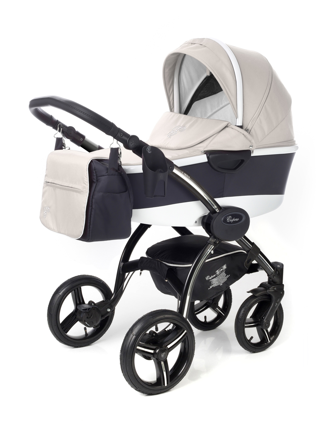 Коляска для новорожденных Esspero I-Nova Alu (шасси Black) Beige