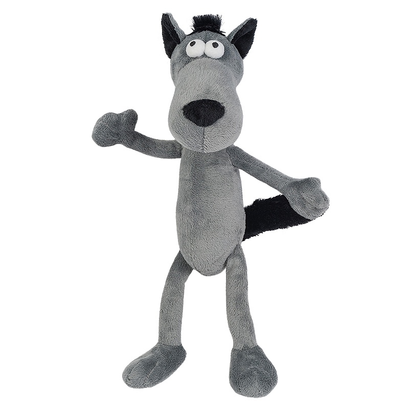 Мягкая игрушка Maxi Toys ГНУТИКИ (22 см) Волчок - Серый Бочок